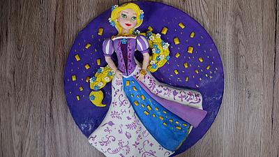 How to make an Amazing Rapunzel Cake - Tangled Cake - Disney Cake - Cake by Delicious Sparkly Cakes