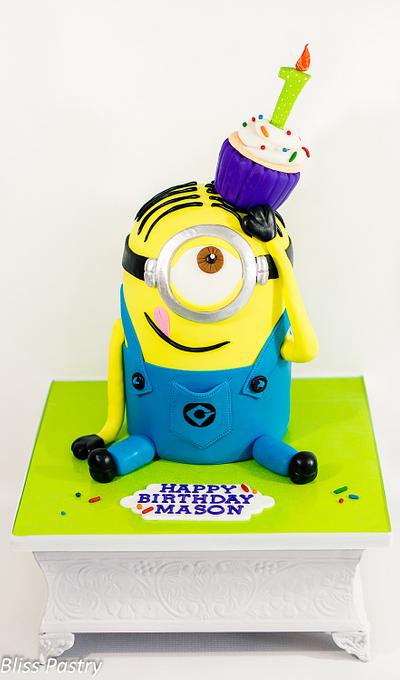 Minion 1st Birthday - Cake by Bliss Pastry