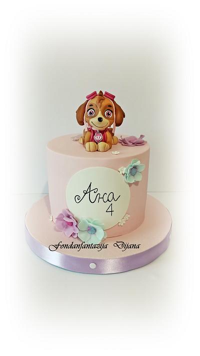 Skye themed cake  - Cake by Fondantfantasy