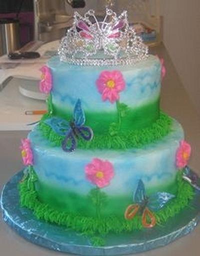 Butterfly Princess Cake - Cake by Celene's Confections