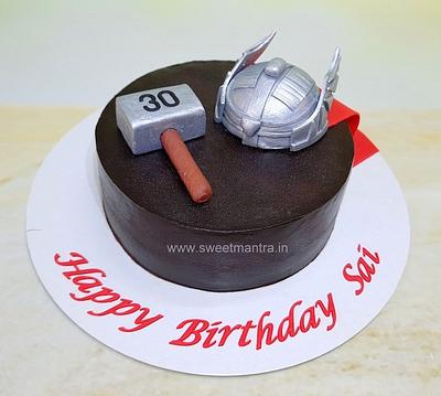Superhero Thor fondant cake - Cake by Sweet Mantra Homemade Customized Cakes Pune