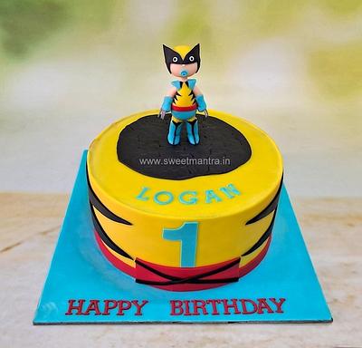 Baby Wolverine cake for 1st birthday - Cake by Sweet Mantra Homemade Customized Cakes Pune
