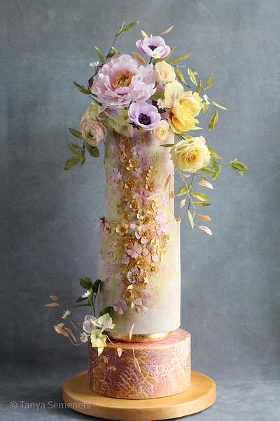 Floral cake  - Cake by Tanya Semenets (Hatano)