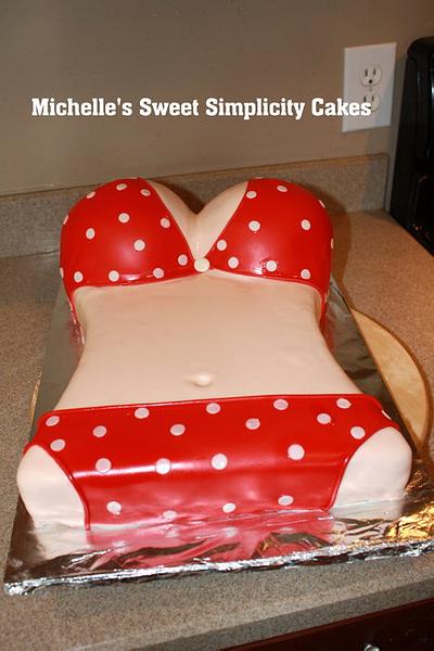 Red Bikini Cake - Cake by Michelle