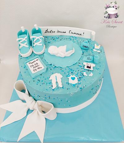 Welcome baby boy - Cake by Kristina Mineva