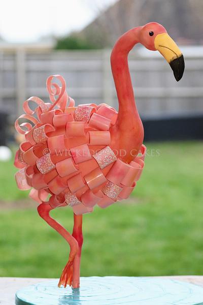 Flamingo  - Cake by WickedGood Cakes 