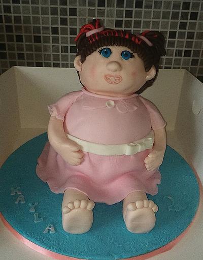 3d cabbage patch kid  - Cake by elaine