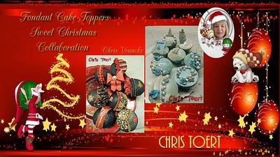 Fondant Cake Topper Sweet Christmas Collaboration  - Cake by Chris Toert