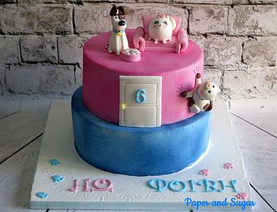 The secret life of pets Cake - Cake by Dina - Paper and Sugar