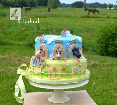 Horses birthdaycake - Cake by Judith-JEtaarten