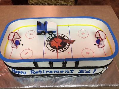 Hockey Arena cake - Cake by Sweet Art Cakes