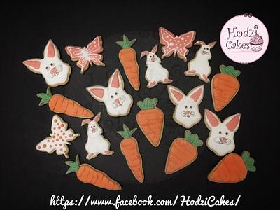 Easter Cookies 🐇🥕🦋 - Cake by Hend Taha-HODZI CAKES