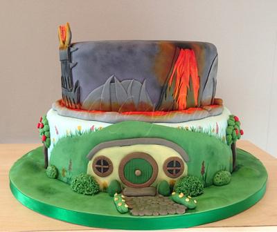 From The shire to the fires of Mordor  - Cake by Frances 