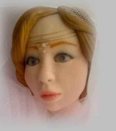 Bride Fondant bust - Cake by Irina Sanz