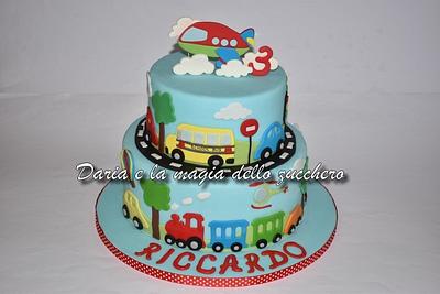transports vehicles cake - Cake by Daria Albanese