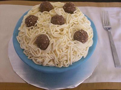 Spaghetti and Meatballs - Cake by Tiffany Austin