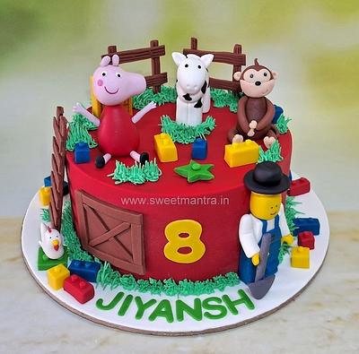 Lego Animals cake - Cake by Sweet Mantra Homemade Customized Cakes Pune