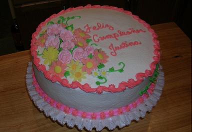 Flowers for Justina - Cake by Julia 