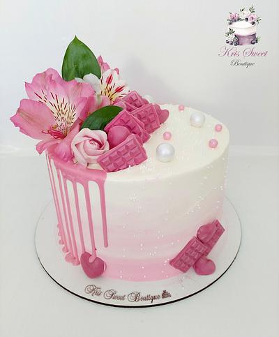 Elegant in pink - Cake by Kristina Mineva