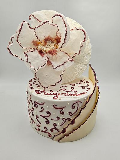 Fiore in rice paper - Cake by Gianfranco Manuguerra 