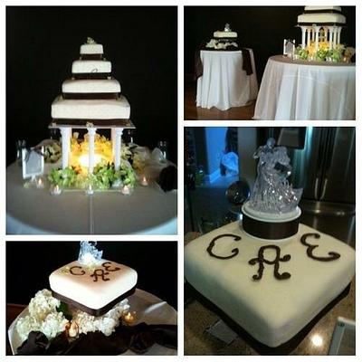 Chelsea and Eric wedding cake. - Cake by Michelle Knoop