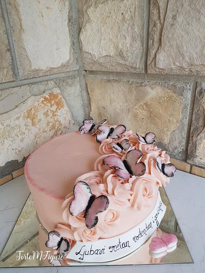 Bday buttercream cake - Cake by TorteMFigure