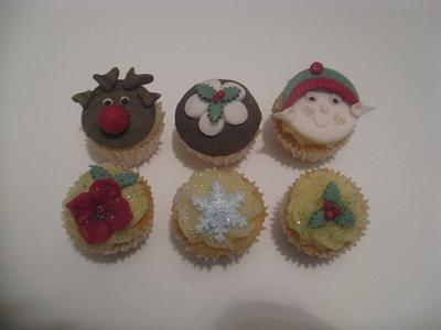 Christmas Cupcake Selection - Cake by The Vintage Baker