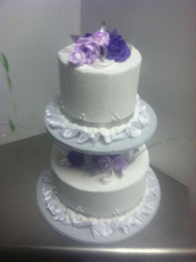 Simple Wedding - Cake by KoffeeKupBakery