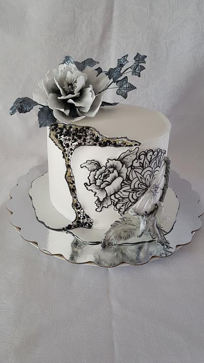 For a lover of Dreamcatcher and Tattoos - Cake by DDM