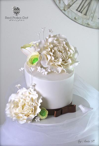 Wedding Bliss.... - Cake by RED POLKA DOT DESIGNS (was GMSSC)