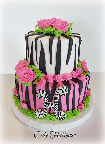 Zebra's for Hope - Cake by Donna Tokazowski- Cake Hatteras, Martinsburg WV