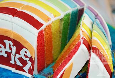 Korean Rainbow Cake - Cake by Cherrycake 