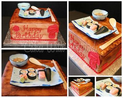Sushi Birthday Cake - Cake by Viviana & Guelcys