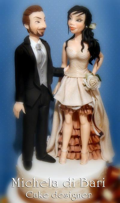 Wedding portrait unconventional dress ♥ - Cake by Michela di Bari