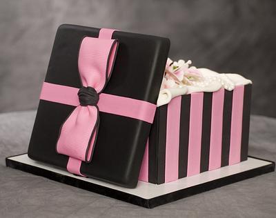 Open Gift Box Cake - Cake by Sharon Zambito