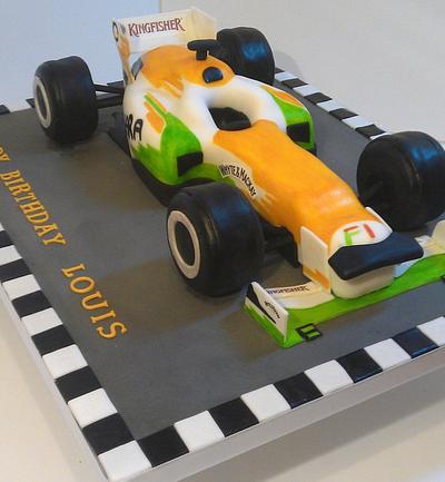 Formula 1 racing car - Cake by The Rosehip Bakery