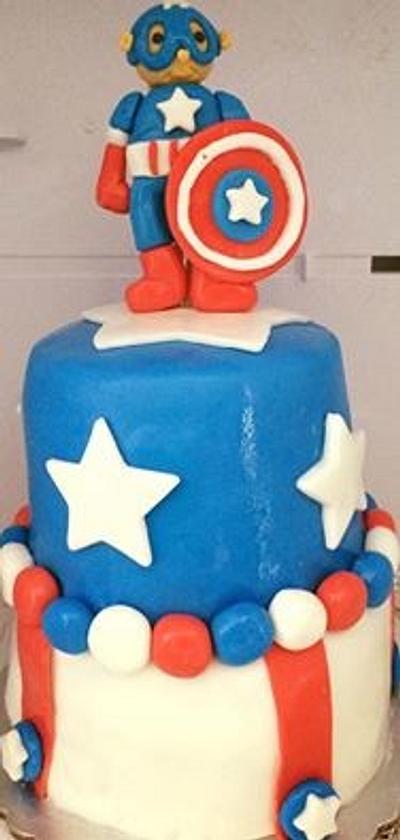 Captain america cake - Cake by Boccato Bakery
