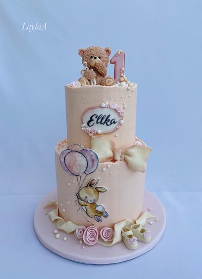 Teddy bear for girl - Cake by Layla A