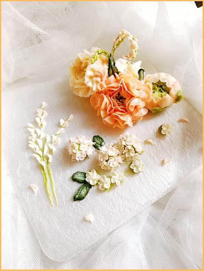 Korean buttercream flowers - Cake by SLADKOSTI S RADOSTÍ - SLADKÝ DORT 