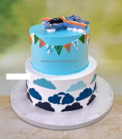 Fighter jet cream cake - Cake by Sweet Mantra Homemade Customized Cakes Pune