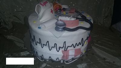 Graduation nurses cake - Cake by Christina