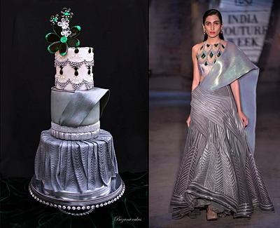 Indian Couture Collaborations - Cake by Zuzana Bezakova