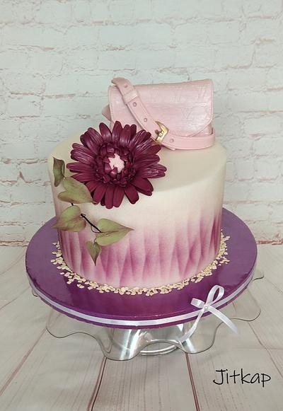 Cake with Louis Vuitton handbag - Cake by Jitkap