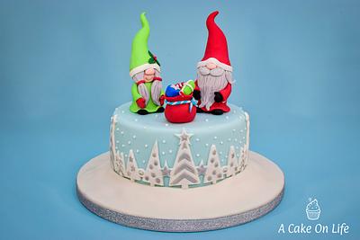 Christmas Gonk Cake - Cake by Acakeonlife