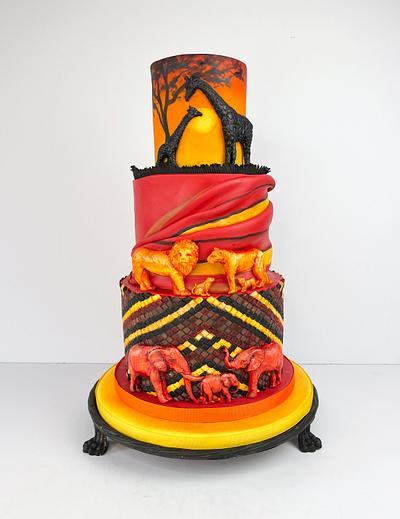 African Safari - Cake by Jenny Kennedy Jenny's Haute Cakes