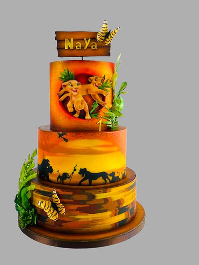 Gateau roi lion  - Cake by Cindy Sauvage 