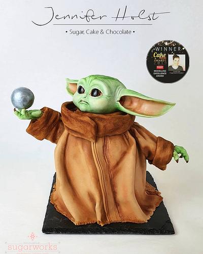 Mandalorian - Grogu 3D Cake - Cake by Jennifer Holst • Sugar, Cake & Chocolate •