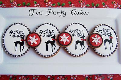 Dasher Cookies - Cake by Tea Party Cakes