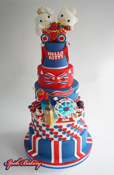 London Hello Kitty Wedding Cake - Cake by William Tan