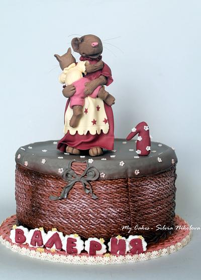 Little Mice Turning One Cake - Cake by marulka_s